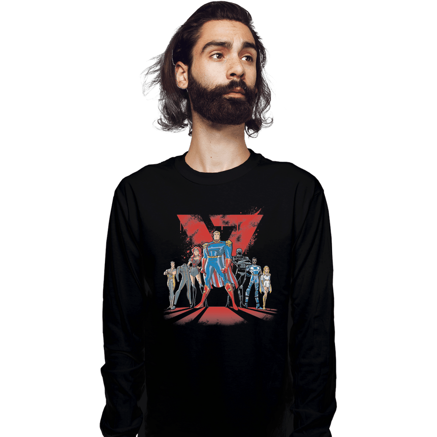 Shirts Long Sleeve Shirts, Unisex / Small / Black Supes League