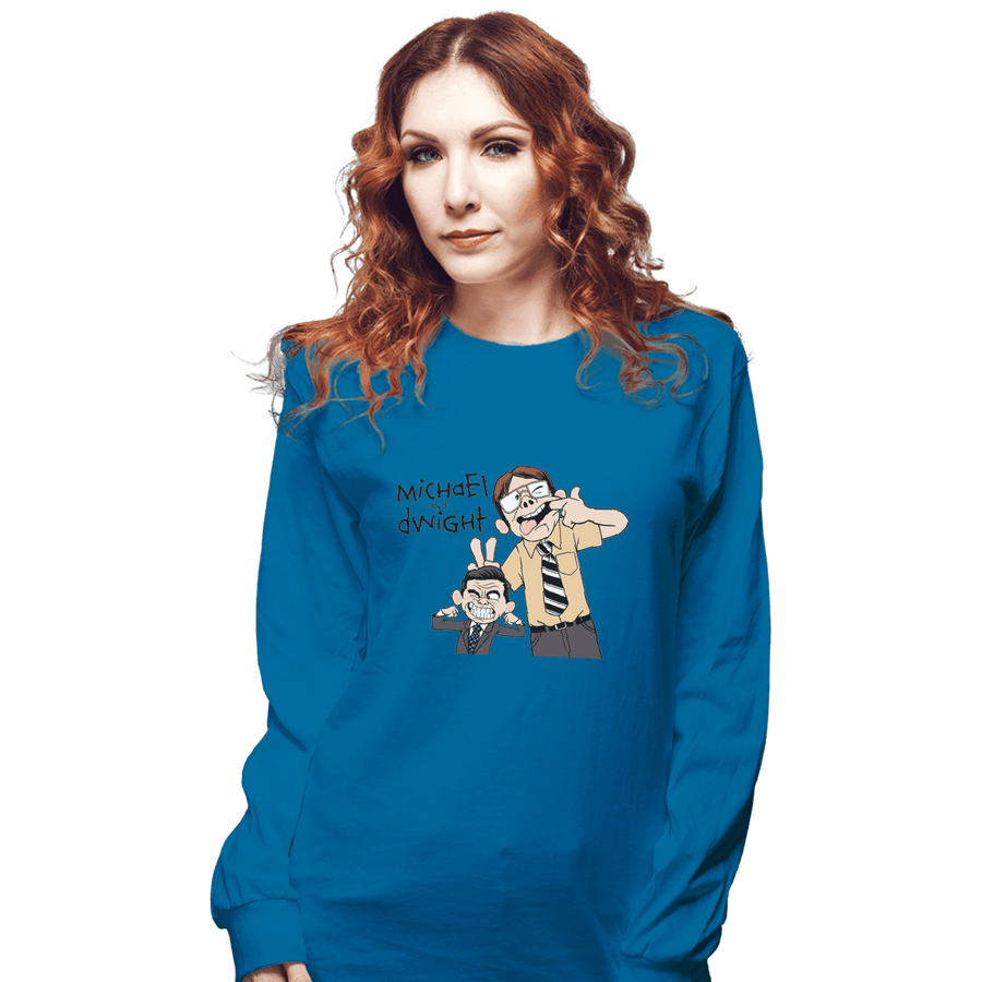 Shirts Long Sleeve Shirts, Unisex / Small / Sapphire Regional Manager And His Assistant