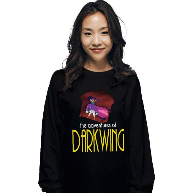 Secret_Shirts Long Sleeve Shirts, Unisex / Small / Black The Adventures Of Darkwing