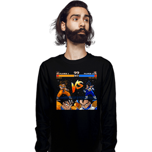 Shirts Long Sleeve Shirts, Unisex / Small / Black Goku VS Vegeta