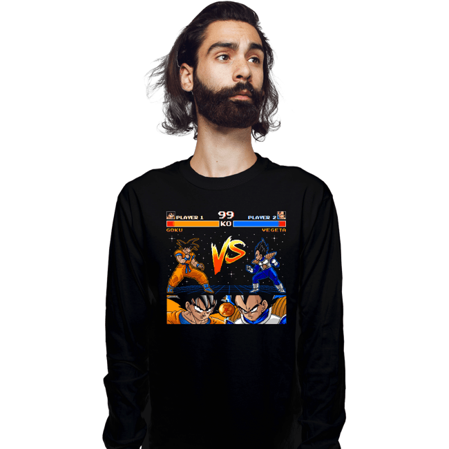 Shirts Long Sleeve Shirts, Unisex / Small / Black Goku VS Vegeta