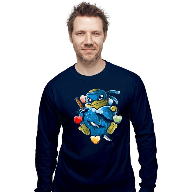 Daily_Deal_Shirts Long Sleeve Shirts, Unisex / Small / Navy Love Strong