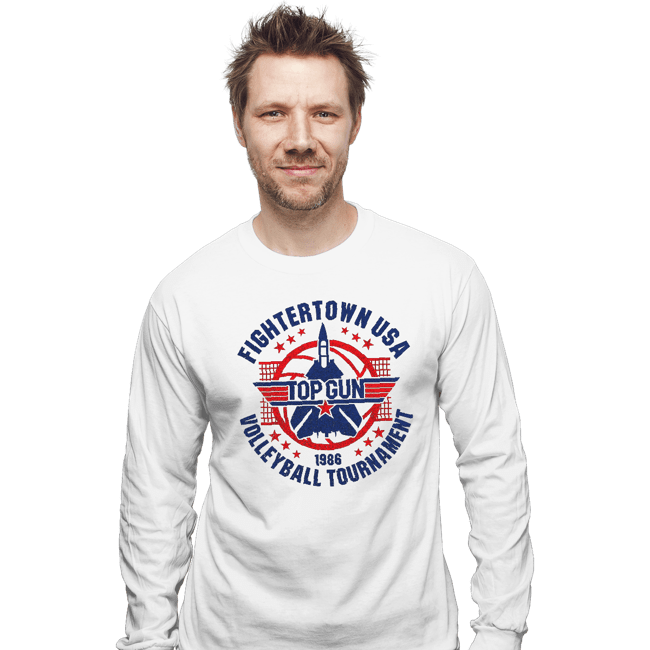 Shirts Long Sleeve Shirts, Unisex / Small / White Volleyball Tournament
