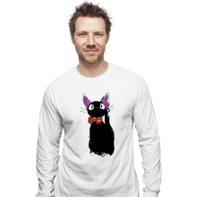Load image into Gallery viewer, Shirts Long Sleeve Shirts, Unisex / Small / White Watercolor Cat
