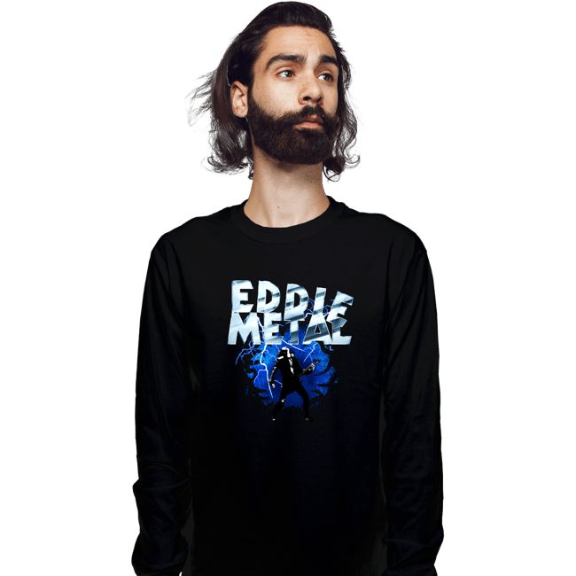 Shirts Long Sleeve Shirts, Unisex / Small / Black Eddie Metal