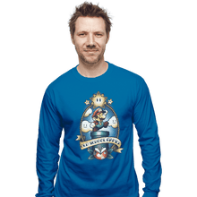 Load image into Gallery viewer, Shirts Long Sleeve Shirts, Unisex / Small / Sapphire Super Old School Gamer
