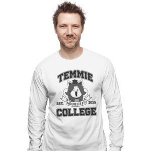 Shirts Long Sleeve Shirts, Unisex / Small / White Temmie College