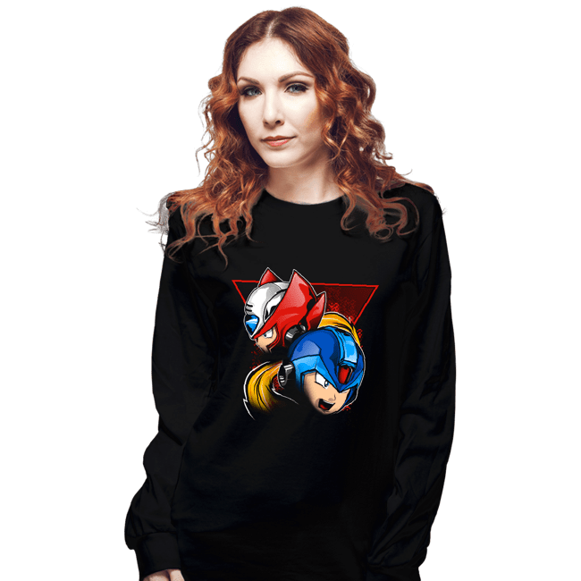 Shirts Long Sleeve Shirts, Unisex / Small / Black X vs Z