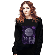 Load image into Gallery viewer, Daily_Deal_Shirts Long Sleeve Shirts, Unisex / Small / Black Pixel Death Star
