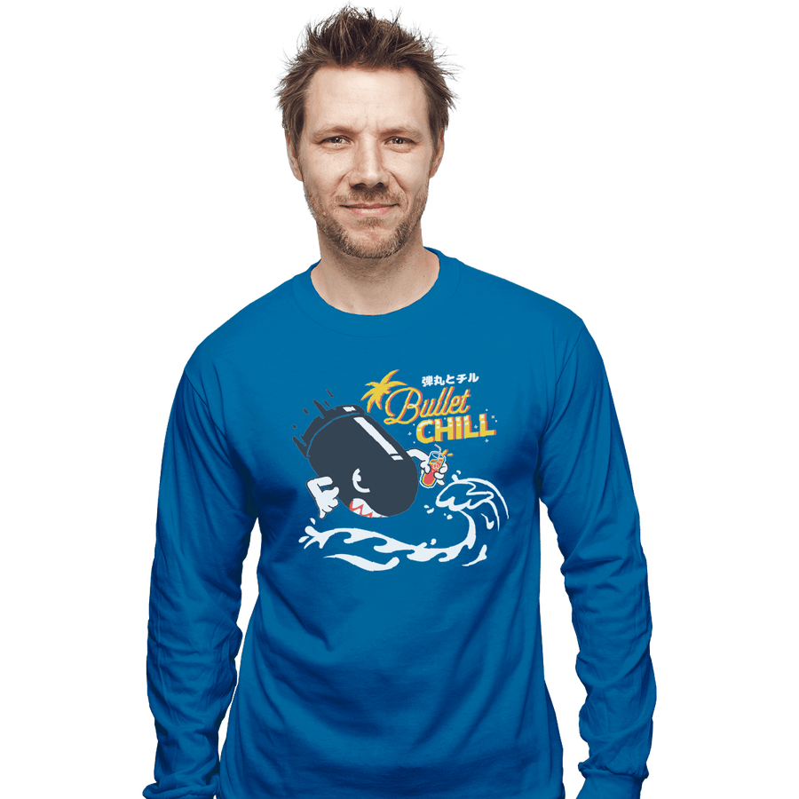 Shirts Long Sleeve Shirts, Unisex / Small / Sapphire Bullet Chill Summer