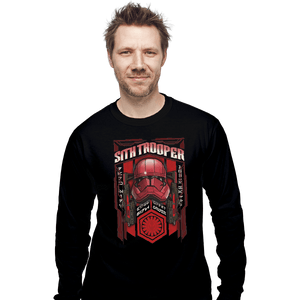 Shirts Long Sleeve Shirts, Unisex / Small / Black Sith Trooper