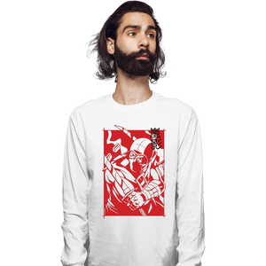 Daily_Deal_Shirts Long Sleeve Shirts, Unisex / Small / White Ninja Rival