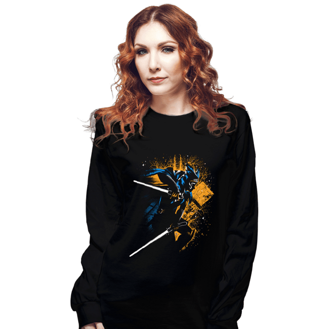 Daily_Deal_Shirts Long Sleeve Shirts, Unisex / Small / Black The Two White Blades