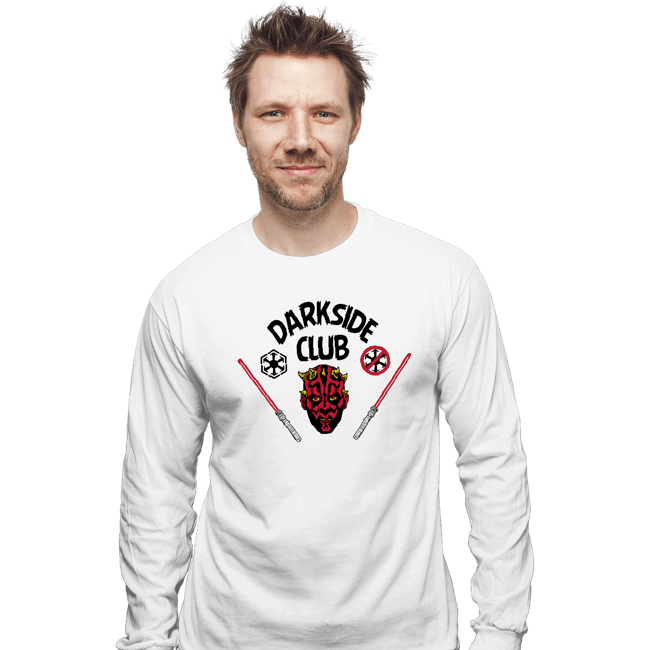 Secret_Shirts Long Sleeve Shirts, Unisex / Small / White Darkside Club