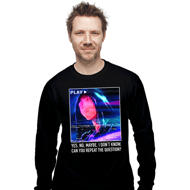 Secret_Shirts Long Sleeve Shirts, Unisex / Small / Black Can You Repeat The Question