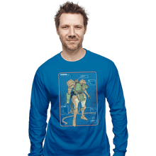 Load image into Gallery viewer, Shirts Long Sleeve Shirts, Unisex / Small / Sapphire Super PowerSuit
