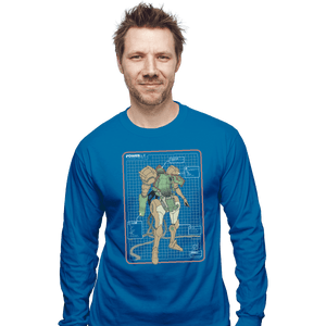 Shirts Long Sleeve Shirts, Unisex / Small / Sapphire Super PowerSuit