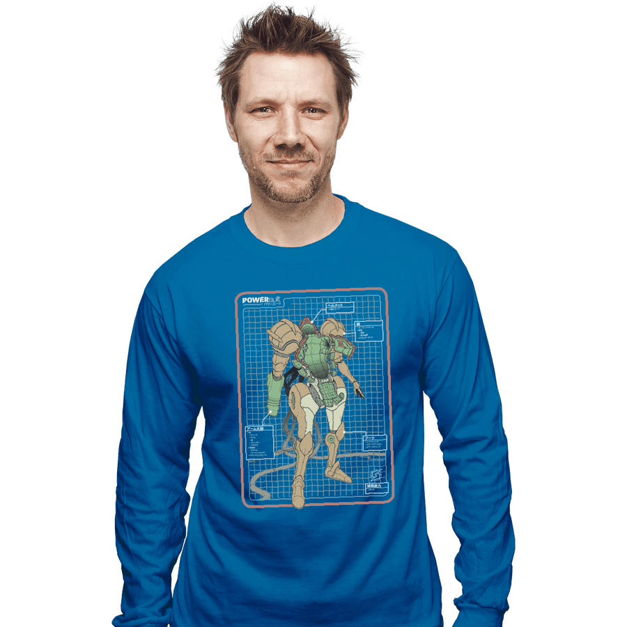Shirts Long Sleeve Shirts, Unisex / Small / Sapphire Super PowerSuit