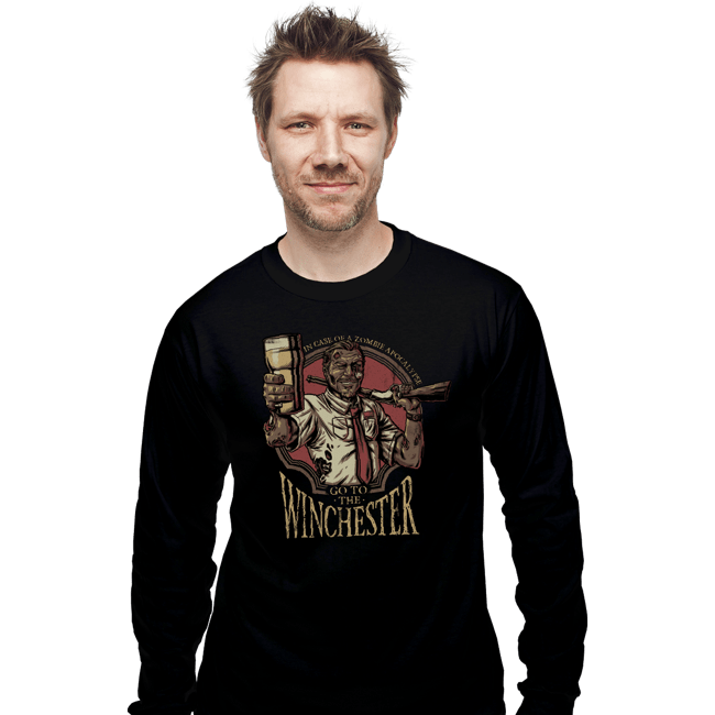 Daily_Deal_Shirts Long Sleeve Shirts, Unisex / Small / Black Go To The Winchester!