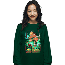 Load image into Gallery viewer, Shirts Long Sleeve Shirts, Unisex / Small / Forest The Space Huntress
