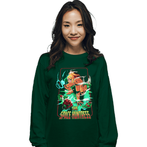 Shirts Long Sleeve Shirts, Unisex / Small / Forest The Space Huntress