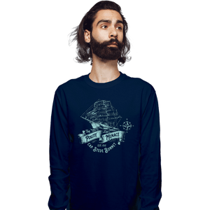 Daily_Deal_Shirts Long Sleeve Shirts, Unisex / Small / Navy The Polite Menace