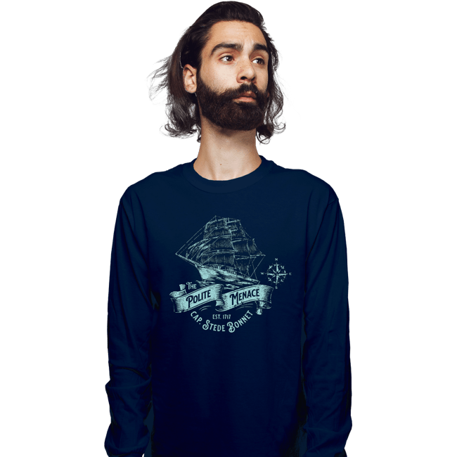 Daily_Deal_Shirts Long Sleeve Shirts, Unisex / Small / Navy The Polite Menace