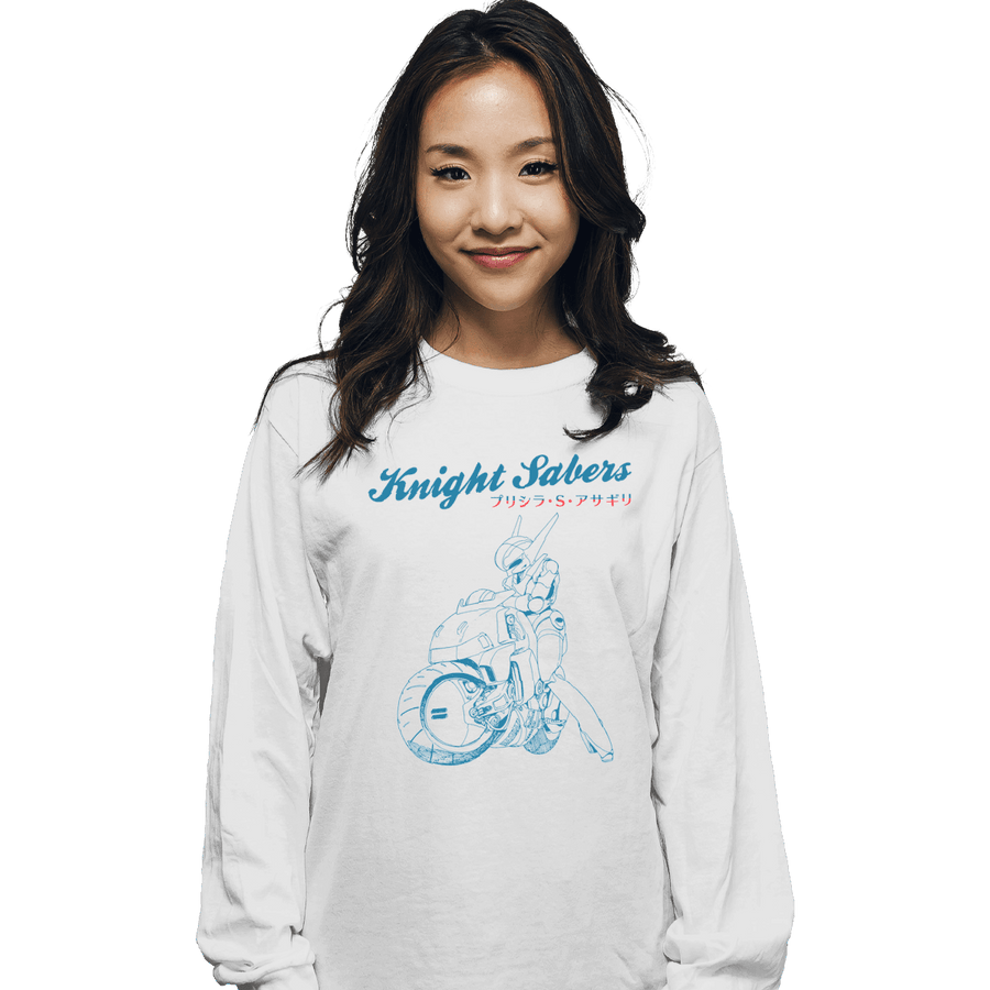 Shirts Long Sleeve Shirts, Unisex / Small / White Knight Sabers