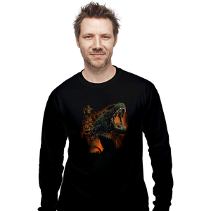 Daily_Deal_Shirts Long Sleeve Shirts, Unisex / Small / Black Prehistoric Kaiju