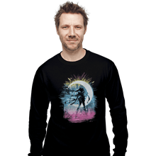 Load image into Gallery viewer, Shirts Long Sleeve Shirts, Unisex / Small / Black Moon Storm
