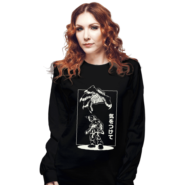 Daily_Deal_Shirts Long Sleeve Shirts, Unisex / Small / Black Threat From Above
