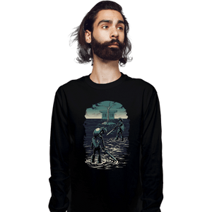 Daily_Deal_Shirts Long Sleeve Shirts, Unisex / Small / Black Link VS Dark Link