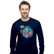 Load image into Gallery viewer, Shirts Long Sleeve Shirts, Unisex / Small / Navy Planet Boy
