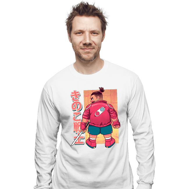 Daily_Deal_Shirts Long Sleeve Shirts, Unisex / Small / White Kinoko Senshi