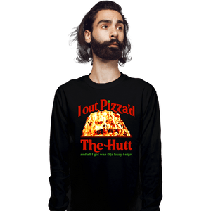 Secret_Shirts Long Sleeve Shirts, Unisex / Small / Black Out Pizza The Hut