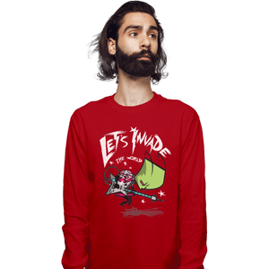 Shirts Long Sleeve Shirts, Unisex / Small / Red Zim Pilgrim