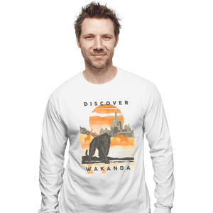 Shirts Long Sleeve Shirts, Unisex / Small / White Visit Wakanda