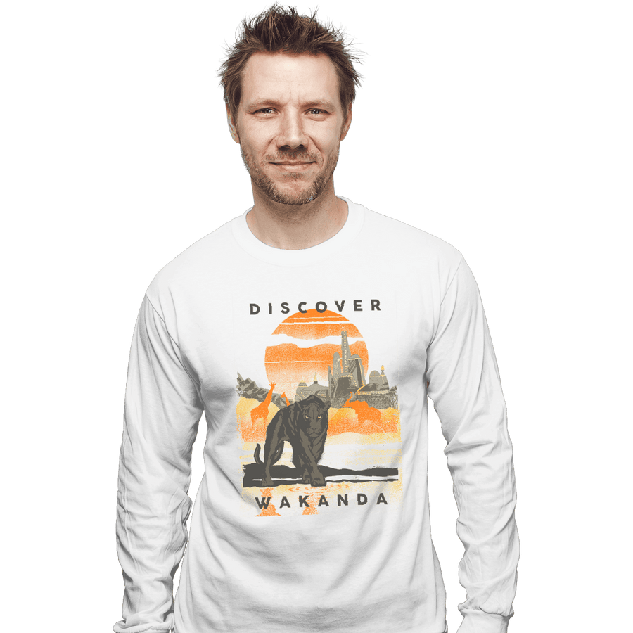 Shirts Long Sleeve Shirts, Unisex / Small / White Visit Wakanda