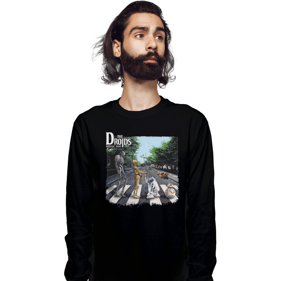 Shirts Long Sleeve Shirts, Unisex / Small / Black Droids