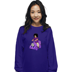 Shirts Long Sleeve Shirts, Unisex / Small / Violet Purple Train