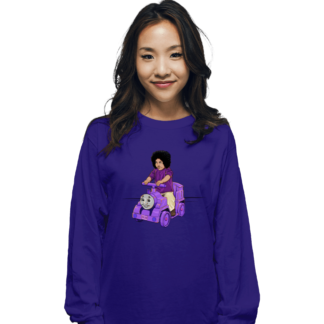 Shirts Long Sleeve Shirts, Unisex / Small / Violet Purple Train