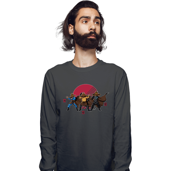 Daily_Deal_Shirts Long Sleeve Shirts, Unisex / Small / Charcoal Straw Hats, Magic, And Kung Fu