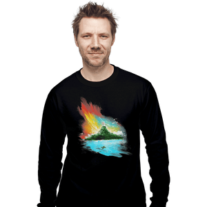 Shirts Long Sleeve Shirts, Unisex / Small / Black Sunset On Koholint