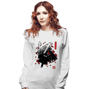 Daily_Deal_Shirts Long Sleeve Shirts, Unisex / Small / White The Darth Samurai