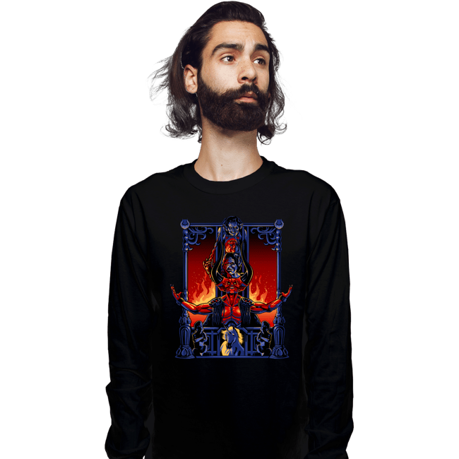 Daily_Deal_Shirts Long Sleeve Shirts, Unisex / Small / Black Enter The Darkness