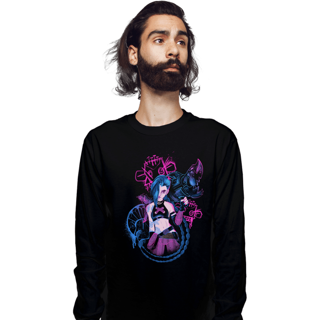 Daily_Deal_Shirts Long Sleeve Shirts, Unisex / Small / Black Jinx!