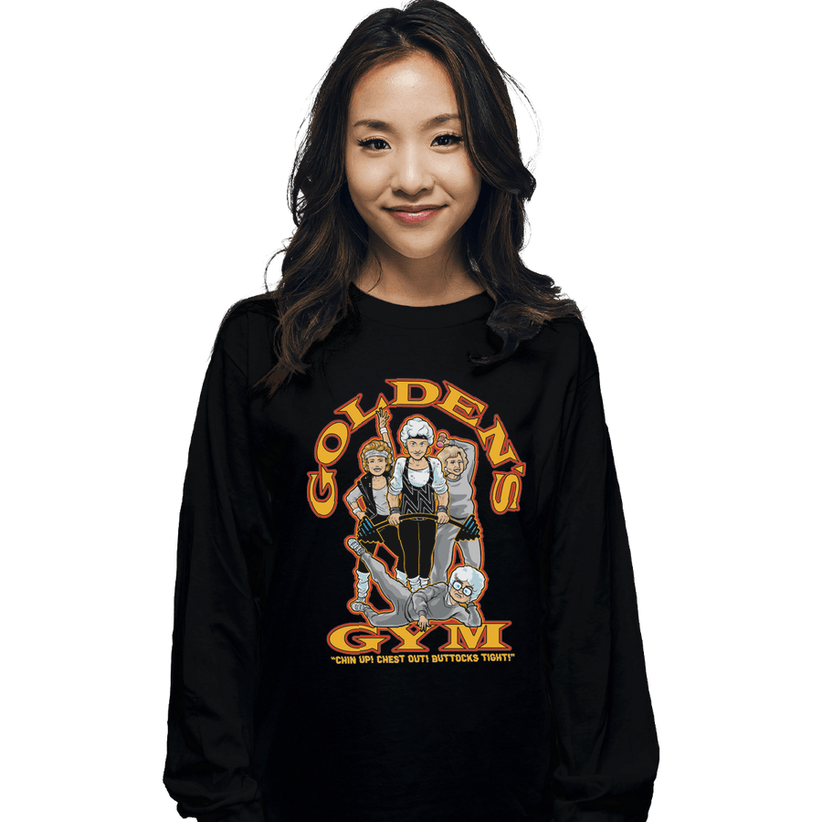 Shirts Long Sleeve Shirts, Unisex / Small / Black Golden's Gym