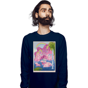 Shirts Long Sleeve Shirts, Unisex / Small / Navy Visit Neverland