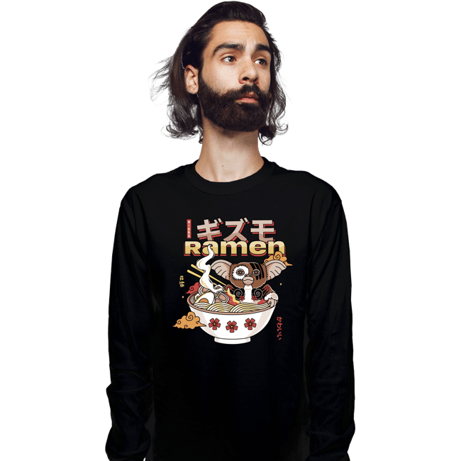 Secret_Shirts Long Sleeve Shirts, Unisex / Small / Black Dangerous Night Ramen