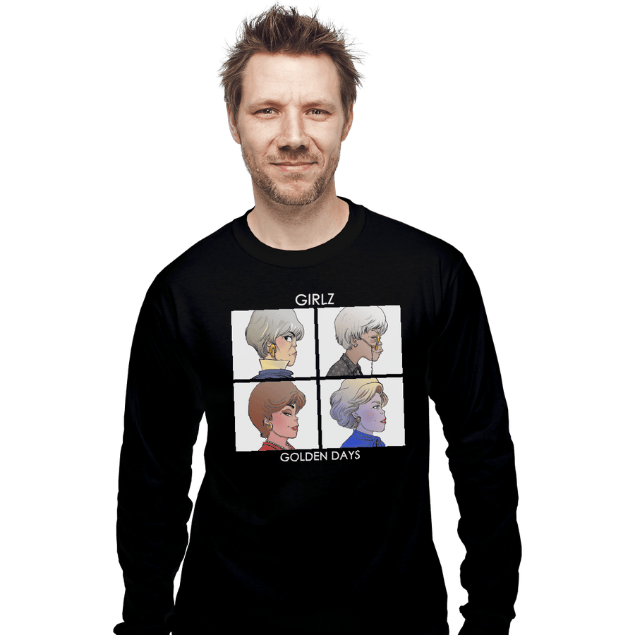 Shirts Long Sleeve Shirts, Unisex / Small / Black Golden Days